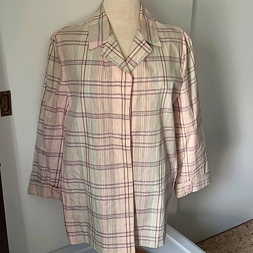 Jacket, Linen, Ellen Tracy - image 1